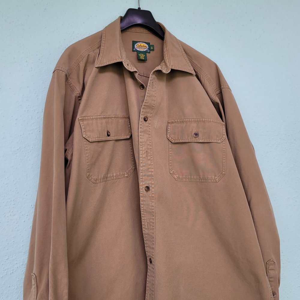 Cabela's Brown Canvas Shirt